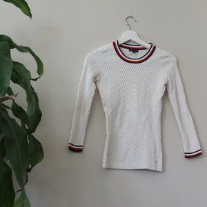 Tommy Hilfiger textured long sleeve, very stretchy